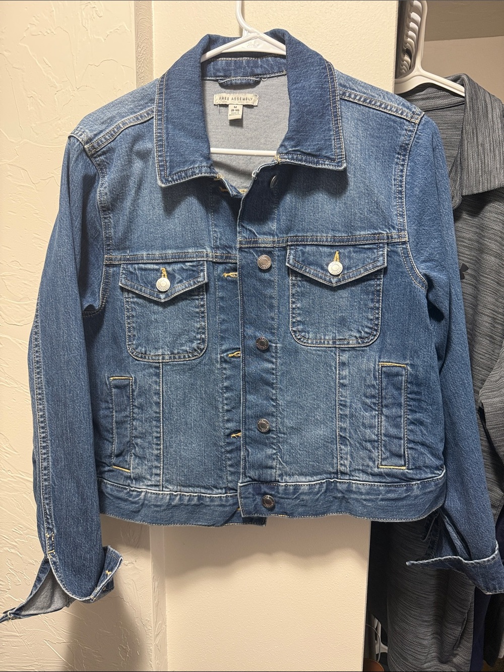Free Assembly Medium Blue Denim Jacket